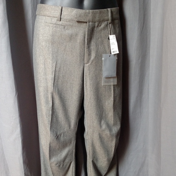 ALEXANDER MCQUEEN Men's Gray Wool Pants/Flat Front